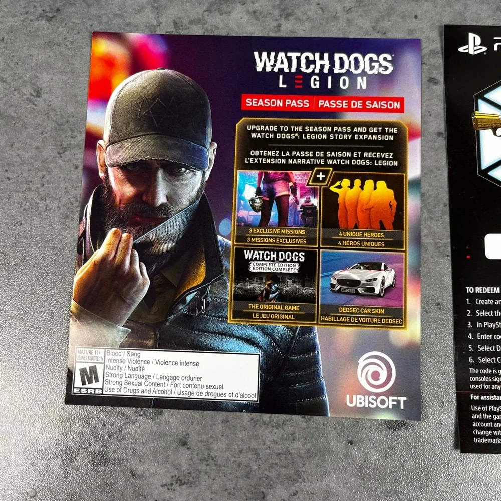 Watch‎ Dogs Legion Sony PlayStation 5 PS5 Ubisoft Action Adventure Game Disc